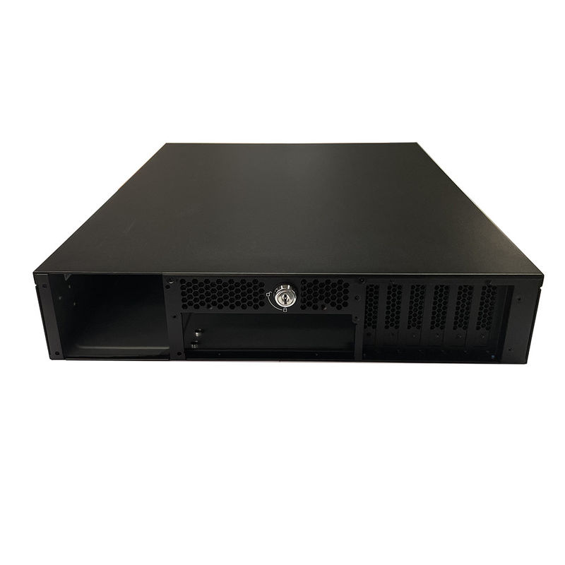 Thiết kế độc đáo 2u Control Industrial Rackmount Chassis với khóa cho máy chủ và lưu trữ