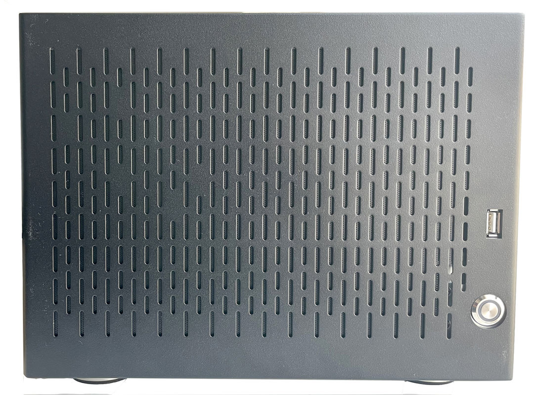 6 Chassis máy chủ lưu trữ NAS hộ gia đình với vỏ tấm đồng nhôm màu đen